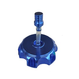Aluminum CNC Fuel Tank Cap for Pitbike Motocross Cayo Irbis TTR125 TTR 125125cc Apollo (Blue)