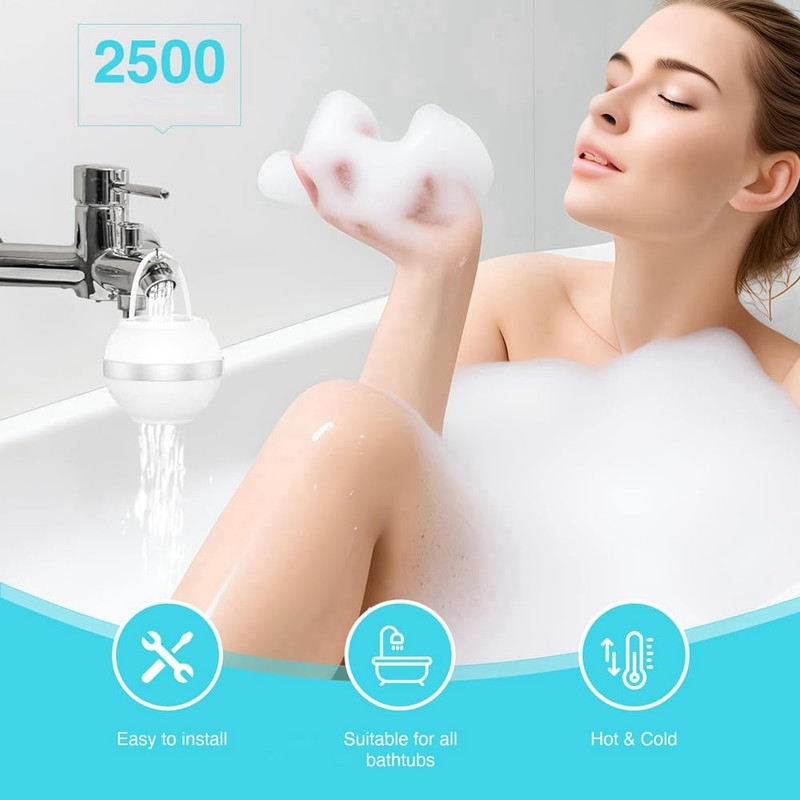 Willoghsa Bath Water Filter - Filter for the Tap with