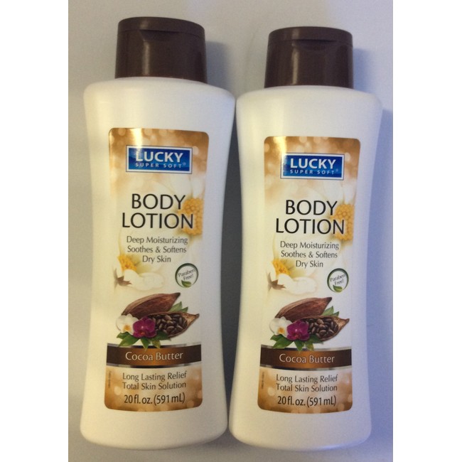 2pck - Lucky Super Soft Cocoa Butter Body Lotion 20 fl. oz.
