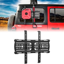 Rear Window Storage Molle Panel Kit for Jeep Wrangler JL 2018-2024 - Cargo Bracket Mounting Plate Kit with Recovery Traction Boards and Shovel Mount
