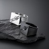 ELFASIO Keep Going Skull Rings for Mens, Square Signet Ring