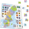 Larsen A7 Sweden Political Map, Swedish Edition, 70 Piece Boxless