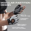 LIFECT Essential Breathable Workout Gloves, Knuckle Weight Lifting Fingerless Gym