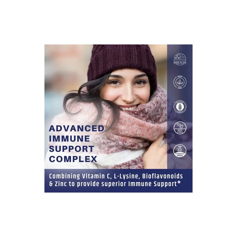 Ageimmune Vitamina 1000mg Lisina Zinc Cápsulas