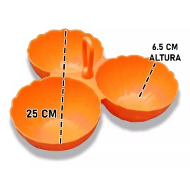 MDJ Salsera Triple De Plastico