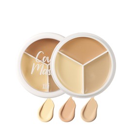 SELINE GIRL 3 Color Palette High Concealer, Pore Care, Erases, Moisturizing, Long Lasting Sensitive Skin, Portable #03 Concealer