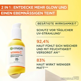 SkinActive Vitamin C Serum Crème – bringt müde und unebenmäßige Haut zum Strahlen, enthält Vitamin C Derivat und Super Zitrus, 50 ml