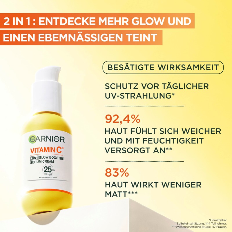 SkinActive Vitamin C Serum Crème – bringt müde und unebenmäßige