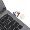 USB Flash Drive Cute Cartoon Black White Dots Face Dog