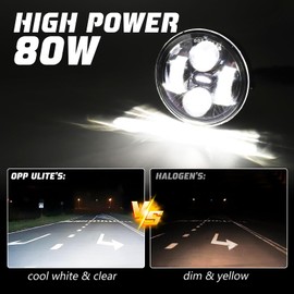 OPP ULITE F150 Led Fog Light for Ford F150 2007-2014, 6500K 80W Plug N Play 4.5inch Waterproof Driving Fog Lights Assembly Kit, 2PC Pack