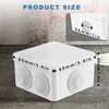 Waterproof Junction Box, 4 Pcs Square ABS Dustproof Weatherproof Outdoor
