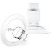 MOOMentaneous 30mm Oval Flanges Breast Pump Parts Compatible with Medela Breast Pumps PersonalFit, Maxflow, Freestyle Flex Swing Maxi Connector