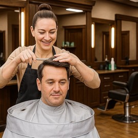 Barber Hairdressing Cape, Waterproof Salon Gown Hair Gown 3ea