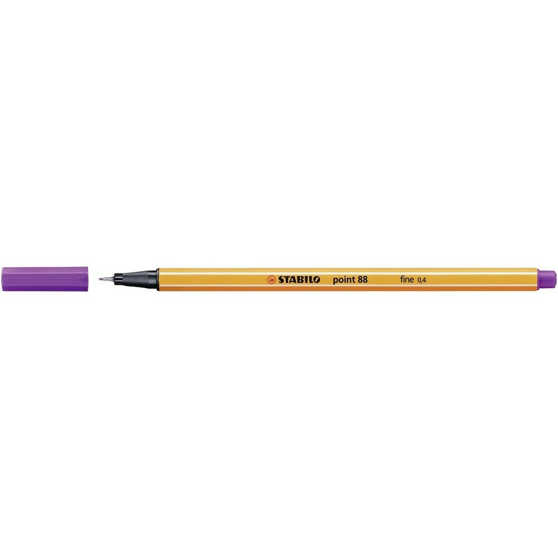 STABILO Point 88 Fineliner Pen,Purple,Pack of 10