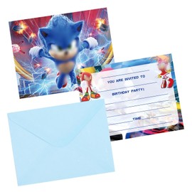 20Pcs Party Invitations Kids Birthday Party Invitations for Kids, Invites Boys Girls Children with Envelopes, Double Sided Invite Cards for Birthday Baby Shower