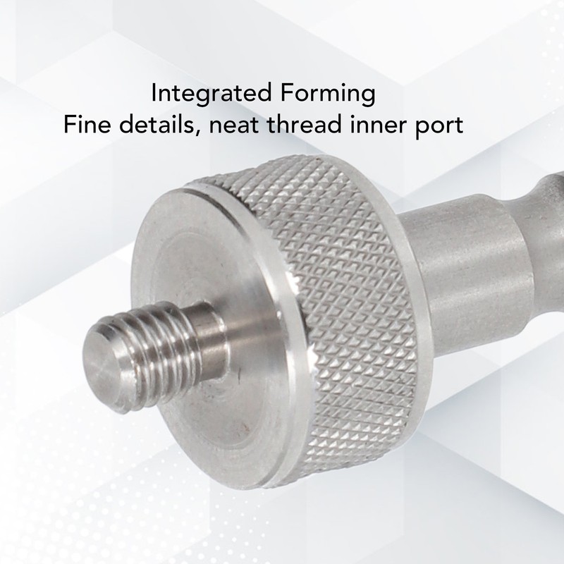Prism Adapter Knurling Stainless Steel M8 Thread Survey Pole Adapter