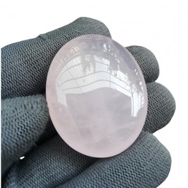Sunshcat Natural Rose Quartz Mini Oval Palm Crystal and Healing Massage Spa Herapy Energy Stone,Crystal Spa Chakra Stone