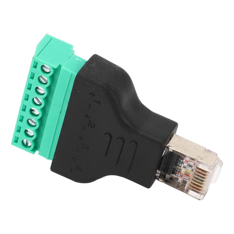3Pcs RJ45 Screw Terminal Adapter RJ45 Female Thread to 8