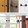 Klurent 4" Barn Door Latch Door Lock Hardware, Sliding Door