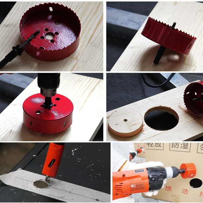 morytrade Hole Saw PVC Wood Iron Aluminum FRP Board Bimetal