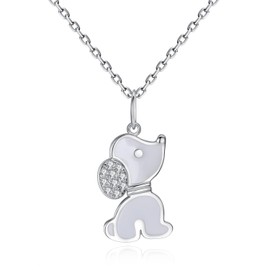 VIKI LYNN Dog Necklace 925 Sterling Silver Puppy Beagle Gifts for Dog Lovers