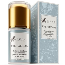 𝗢𝗥𝗚𝗔𝗡𝗜𝗖 Crema de Ojos - VITAMINA E ENCAPSULADA 3X MÁS POTENTE Anti-Envejecimiento con Extracto de Avena Calmante, HA y Antioxidantes - Certificado GMP/Aprobado por Dermatólogos
