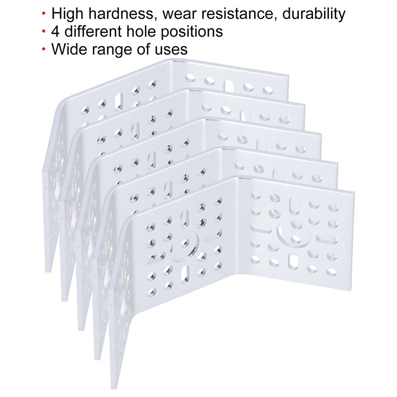 5Pcs 135 Degree Brackets Double Angle Aluminum Alloy Plate Connector