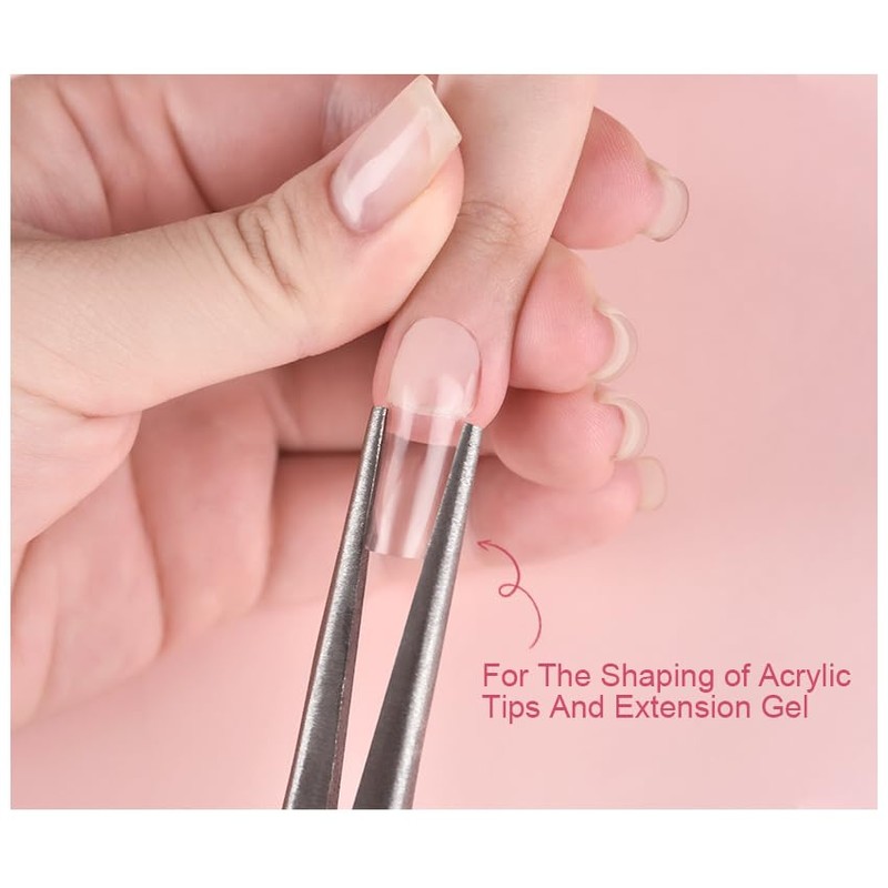 Rolabling 4.5 inch Nail Art Sharping Long Pliers Acrylic Tips