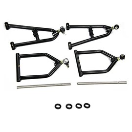 CoolingSnow Auto Wider Extender Front A-arm+2+1 for 1987-2006 ATV Yamaha Banshee 350 YFZ350 Stainless Steel Sport Extended A-Arms Kits