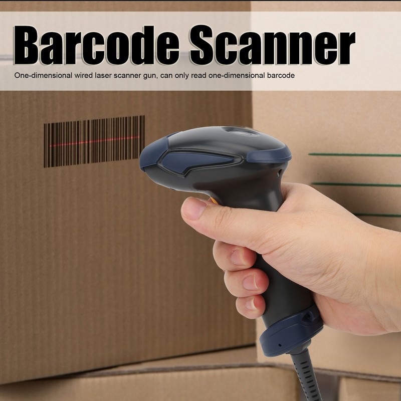 Laser Barcode Scanner Reader Handheld Gun USB Wired OneDimensional AutoSensor