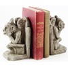 Gargoyle Bookends Concrete French Book Holders