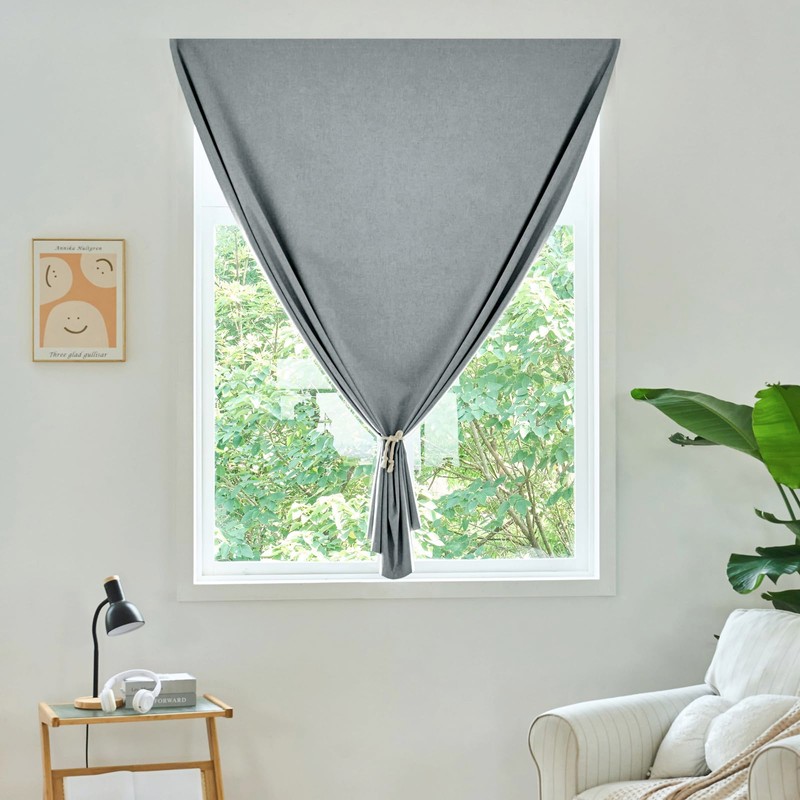Jilron Adhesive Curtain,100% Blackout Curtains, No Drilling, Suitable for Multi-Scenes
