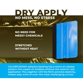 VViViD ColorFusion PPF by VViViD, Gloss Midnight Sun Dry Apply PPF Vinyl Car Wrap Roll 1.3ft x 5ft