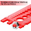 Nut Bolt Screw Gauge, Multifunctional Screw Identification Gauge, Inch Quick