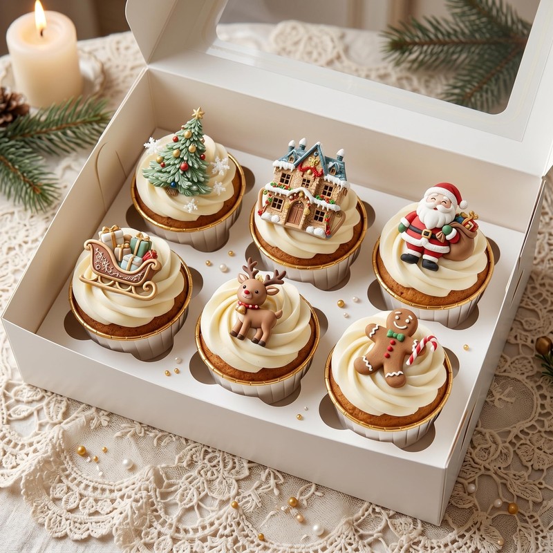Christmas Tree Silicone Molds Christmas House Fondant Mold