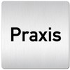 Türschilder24 XXL Door Sign (B) 125 x 125 mm Praxis