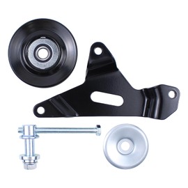 NewYall Belt Idler Pulley and Idler Pulley Bracket for Nissan Frontier 2.4 1998-2004, Xterra 2.4 2000-2004