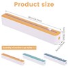 AwObEpl 3PCS Cling Film Wrap Dispenser with Cutter,Waterproof Plastic Wrap
