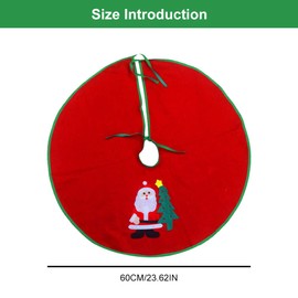 Christmas Tree Skirt Round 60 cm Christmas Tree Blanket Skirt, Christmas Tree Skirt Rug, Christmas Tree Skirts Base, Christmas Tree Blanket for Small Christmas Trees