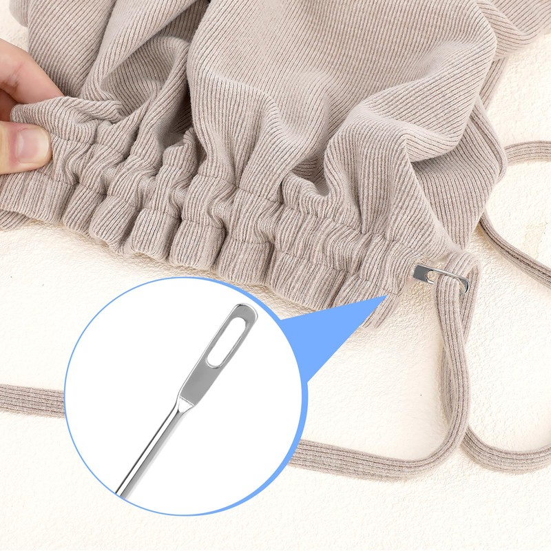 Drawstring Threader Tool, Simple Needle Threader Easy Large Hoodie String