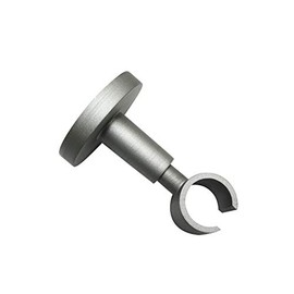 Gardinia Kira Series Ceiling Support for Curtain Pole with Metal Mounting Plate, 1-Track Open, Includes All Mounting Parts, Diameter 19 mm, Silver