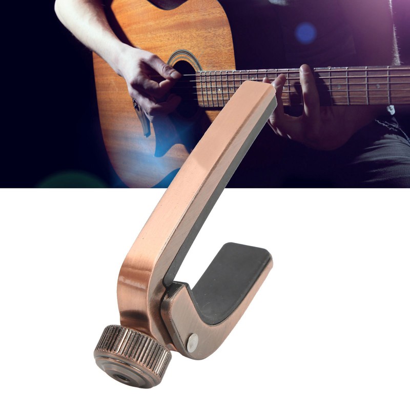 Metal Spring Capo Tone Adjustment Tool for Ukulele Acoustic Guitar