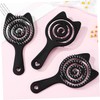 IWOWHERO Scalp Massage Comb 3pcs Brush Kitten Ear Hair Brush
