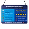 Funny Rideshare Car Sign – Welcome On Board For Backseat