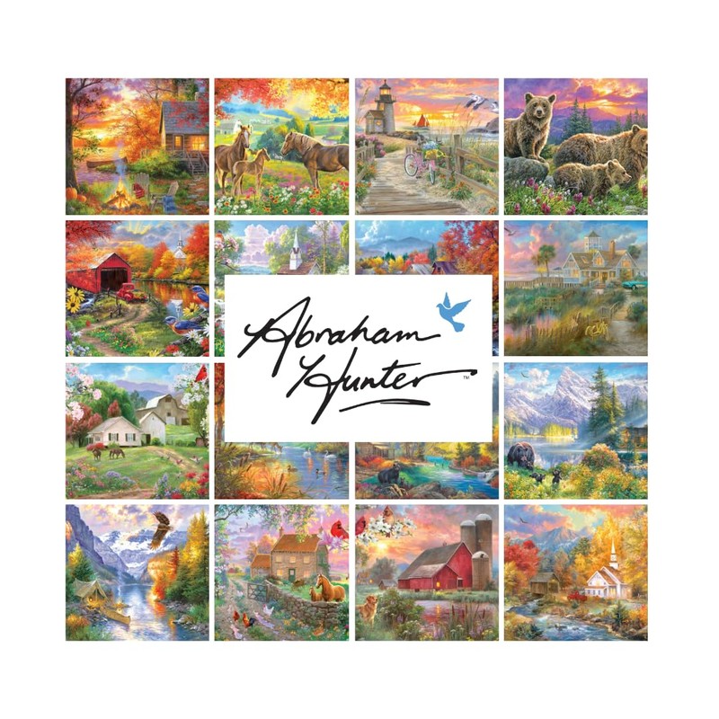 RoseArt - Abraham Hunter Cork Puzzle - Homestead - 1000