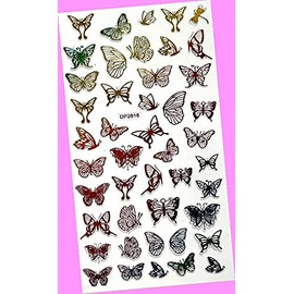 Laser Gold & Neon Queen Rose Heart Cross Crown Stars Carriage 3D Nail Sticker Dp2018 Neon for Nails Design Nail Art Stickers Decals Supplies Manicure Tips Sticker Colorful for Nail Decorations