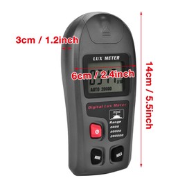 Light Meter Digital MT-30 Digital Luxmeter LCD Display Light Meter Handheld Ambient Temperature Measurer for Indoor Outdoor