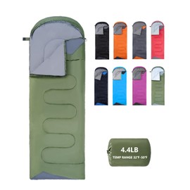 Sleeping Bags for Adults Cold Weather - 20 Degree Big&Tall Size Backpacking Lightweight Waterproof for Girls Boys Mens Teen Women for Camping Hiking Outdoor Travel Hunting with Compression Bags(green)