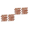Operitacx 4pcs Brick Pattern Wall Decals Peel and Stick Wall