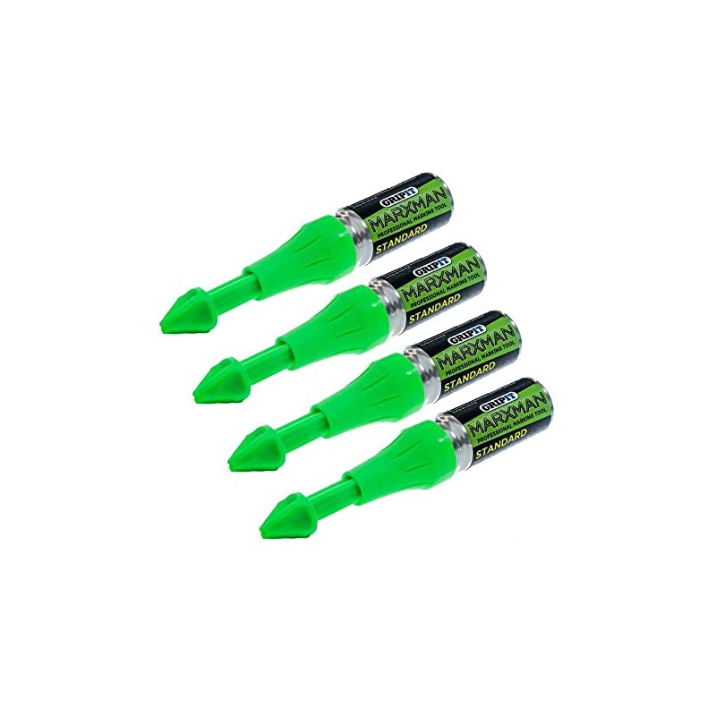MarXman Green Chalk Marking Pen x4 Hole Marking Tool Upto